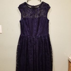 Navy lace dress